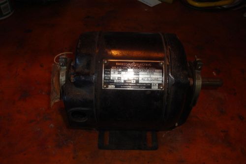 Emerson Electric Motor # S60CXSFC-2214 C56 Frame 1/6 HP 1725 RPM Electric Works