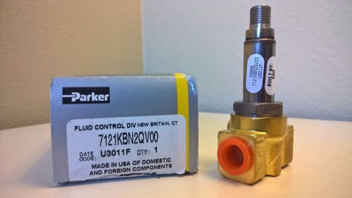 PARKER 7121KBN2QV00 2-Way Direct Acting - Normally Closed- Brass