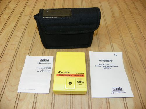 Nardalert Personal Monitor  8845E-0.05 50-2000MHz  w/Case and Manual
