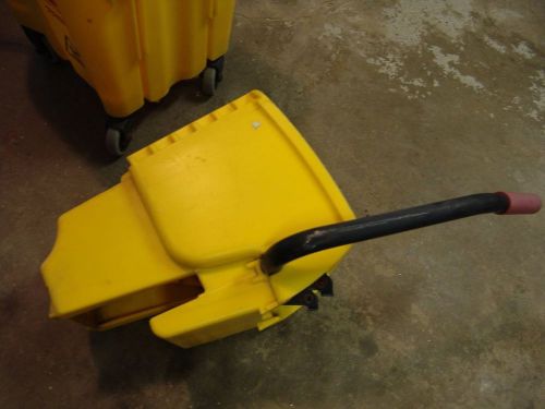 Rubbermaid commercial wavebrake wringer for mop bucket, yellow for sale
