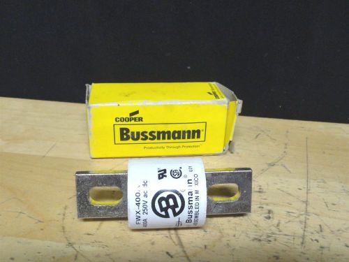 Bussmann * COOPER * 400 Amp Fuse Semiconductor  * Part Number FWX-400A * NIB