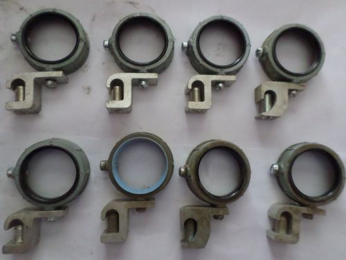 (one lot=8pcs) 8 - 1-1/2 &#034; insulated grounding conduit bushings -  new old stock for sale