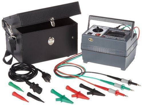 Megger 212559 Analog Insulation Tester, Battery and Line Powered, 2,000 Megaohms