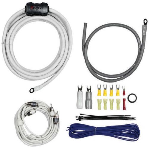 T-Spec V10-RAK4 v10 SERIES Amp Installation Kit with RCA Cables - 4 Gauge