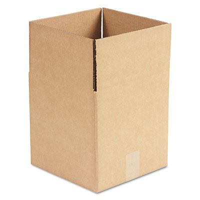 Brown corrugated - cubed fixed-depth shipping boxes, 10l x 10w x 10h, 25/bundle for sale