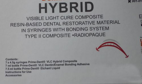 PrimeDent Hybrid Composite Kit | 7 Syringes 7 ml Bonding Adhesive Etchant dental