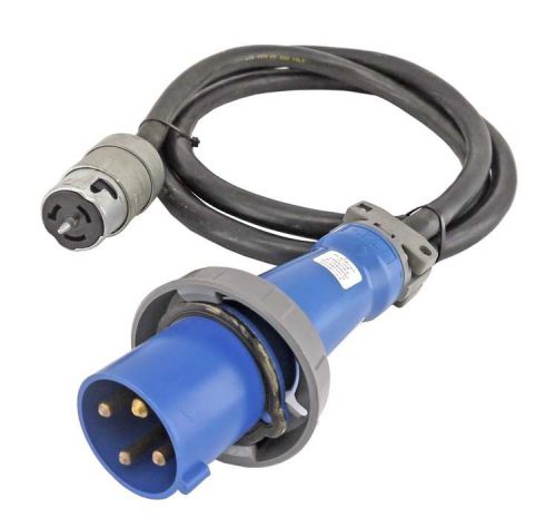 Hubbell 460P9W Watertight Twist-Lock 250VAC 60A 3-Pole 4-Wire Connector Cable