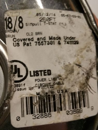 Southwire SIMpull Tstat 18/8C 18 awg 8 Cond Solid Thermostat Cable US /25ft