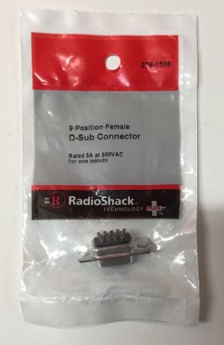 9•Position•Female D-Sub Connector #276-1538 By RadioShack
