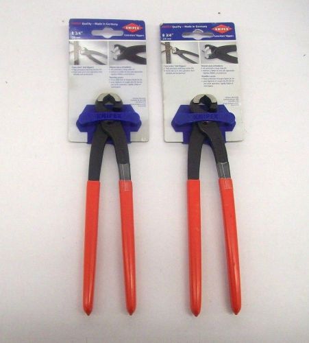KNIPEX 99 01 220 8-3/4&#039;&#039; CONCRETOR&#039;S NIPPERS 2 FOR $39.99