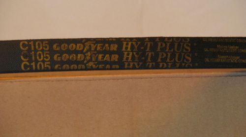 C105, Goodyear HY-T Plus V-Belt, 0.88&#034; Wide, 0.53&#034; High, 105&#034; Long.