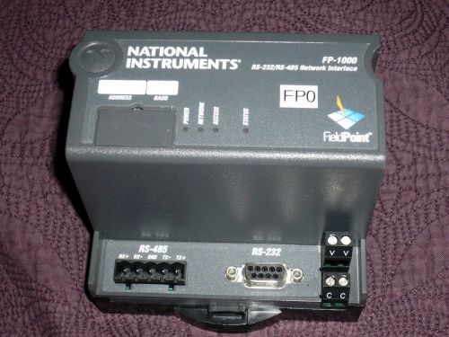 National instruments fp-1000 rs232 and rs485 network interface for fieldpoint for sale