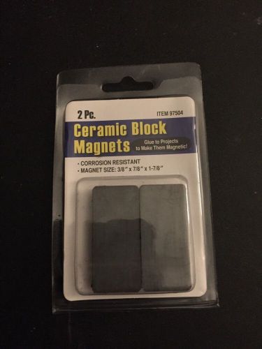 Ceramic Block Magnets 2 Pcs/