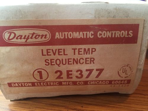 Dayton Automatic Controls Level Temp Sequencer 2E377
