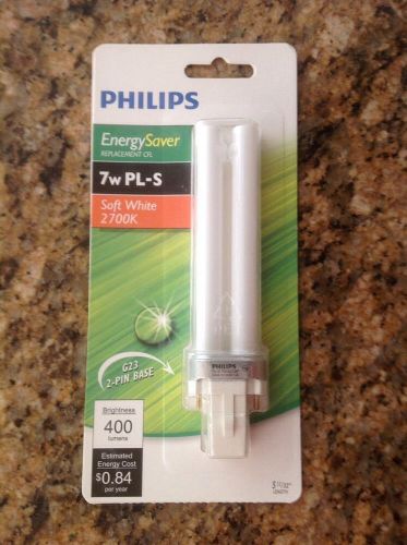 NEW Philips 230227 7-Watt PL-S 27K Compact Fluorescent