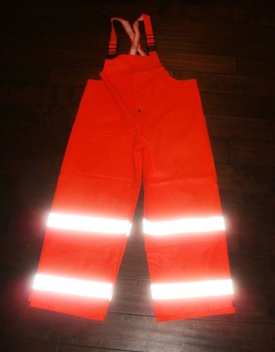 NASCO SENTINEL ORANGE RAIN PANTS ELECTRIC ARC RESISTANT SZ M 4501TFO NWOP