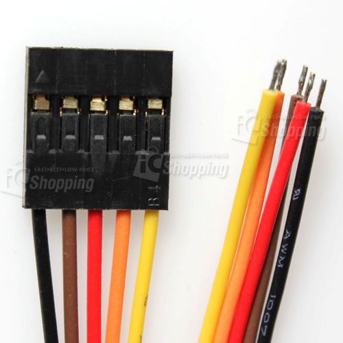 10pcs of +5P Female , 30cm Dupont Connector Pin &amp; Wire