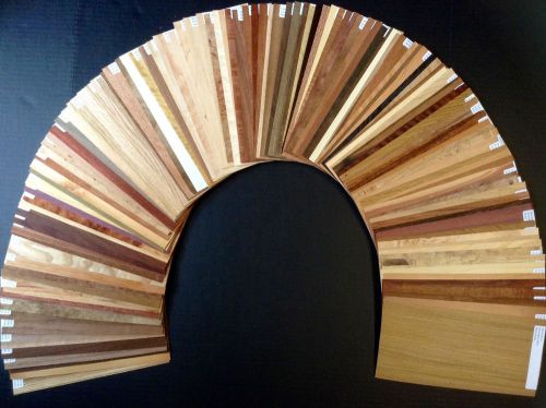 Wood Veneer Sample Collection, 130 Types, Largest and most complete in Existence