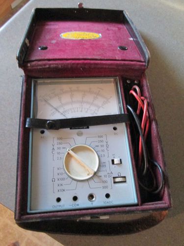 Vintage Weston Voltage Meter w / Case