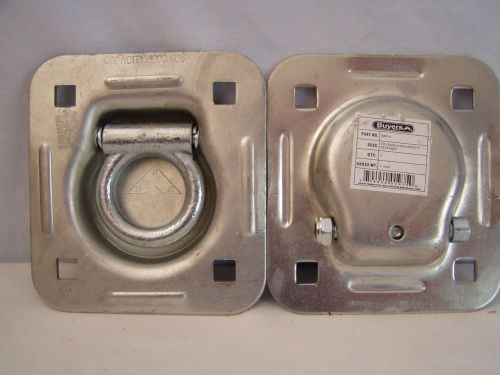 2 NEW BUYERS PARTS # B801A  6000 POUND HEAVY DUTY 4X4 INCH RECESSED TIE DOWN
