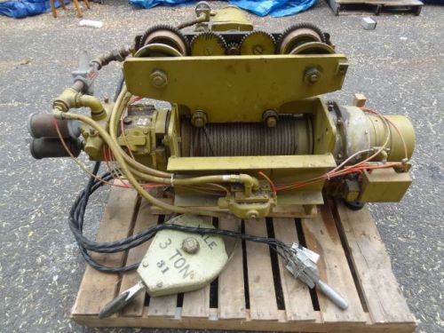 Yale DAW3 Spark Resistant 3 Ton Cable King Air Wire Rope Hoist - Globe Air Motor