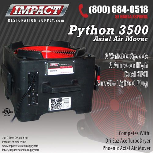 Carpet dryer | python 3500 | impact restoration supply for sale