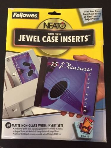 Fellowes Matte Finish Jewel Case Inserts