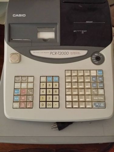 Casio PCR T2000 Commercial Electronic Cash Register Money