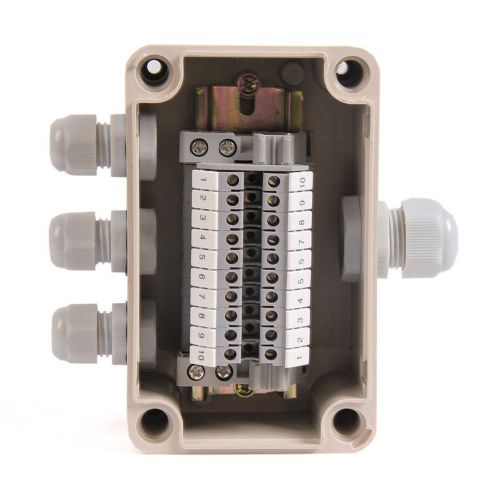 1 in 3 out IP65 Waterproof Cable Junction Box UK2.5B Din Rail Terminal Blocks