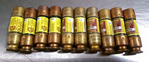 LOT OF 10 COOPER BUSSMAN LPN-RK-30SP LOW PEAK FUSE LPNRK30SP 30AMP 250vac/125vdc