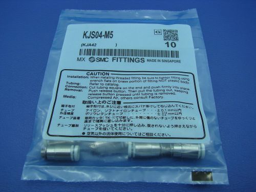 Smc pneumatic fitting - lot of 10  kjs04-m5 new for sale