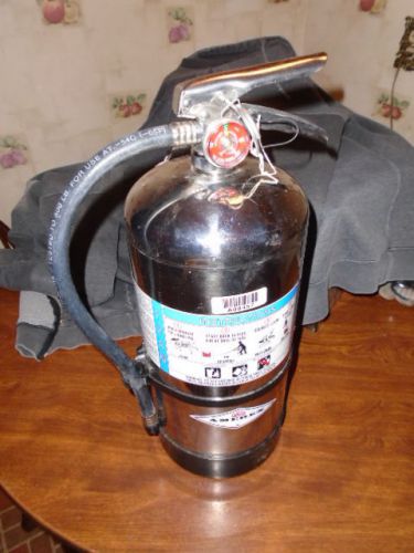 Chrome amerex fire extingushier foam charged model 254 industrial use 2-a 10-b for sale