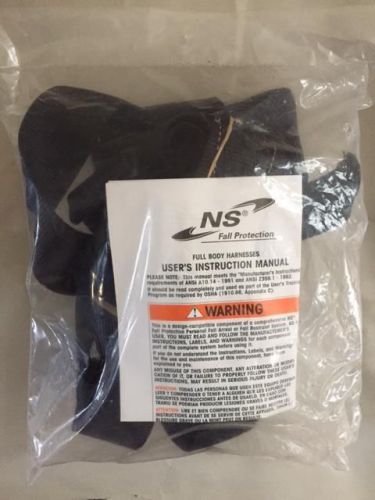 Northern safety and industrial fall protection full body black harness # 22596 for sale