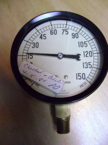 Vintage Marsh Instruments 3 1/2&#034; Pressure Gauge