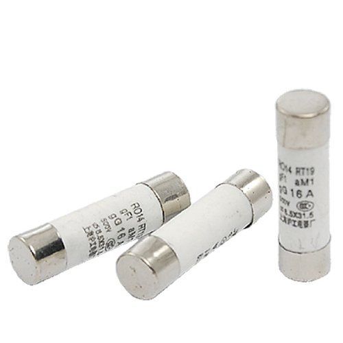 Amico 3 pcs r014 rt19 500v 16a ceramic fuse link 8.5x31.5mm for sale