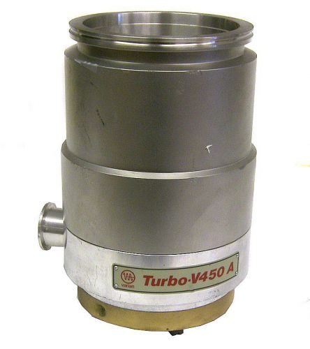 Varian turbo v-450 turbomolecular vacuum pump 9699044 / as-is / parts / repair for sale