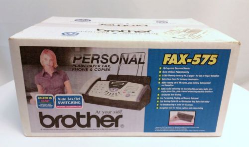 NEW Brother Fax-575 - Plain Paper Fax, Phone &amp; Copier - Free Shipping