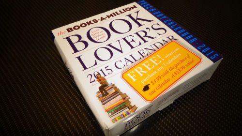 Books A Million Book Lover&#039;s 2015 Calendar New Sealed Page A Day