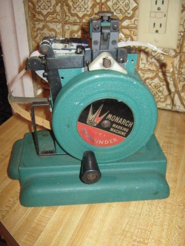 Vintage Monarch Marking Machine Pathfinder W/Letters