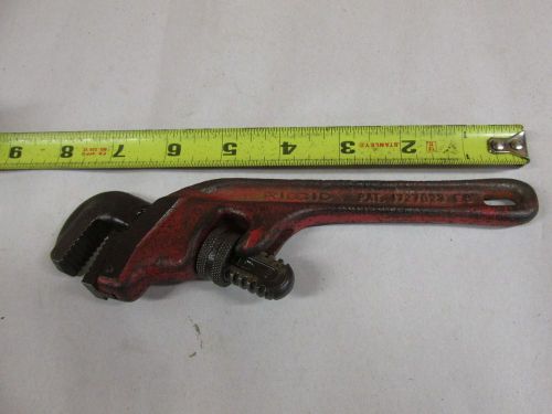 Rigid e8 angle head pipe wrench,8&#034; oal, good teeth,#r8915 for sale