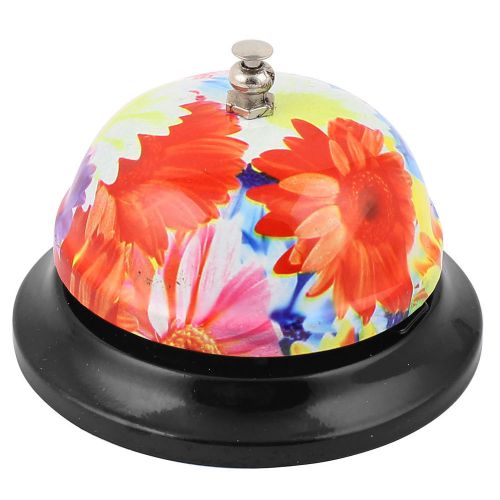 Flower Pattern Hotel Lobby Counter Desk Service Call Bell Multicolor