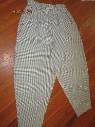 2PC CHEF WORK CLASSIC FIT BASIC BAGGY CHEF PANTS CHECKERED SIZE XL &amp; JACKET XL