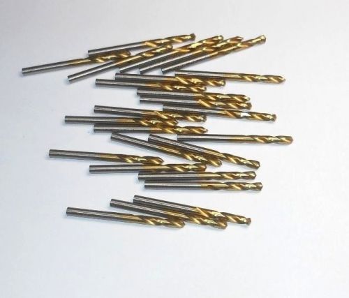 Screw Machine Drills 9/64&#034; HSS TiN 135D 15/16&#034; LOC x 1-15/16&#034; OAL QTY 25 &lt;2105&gt;