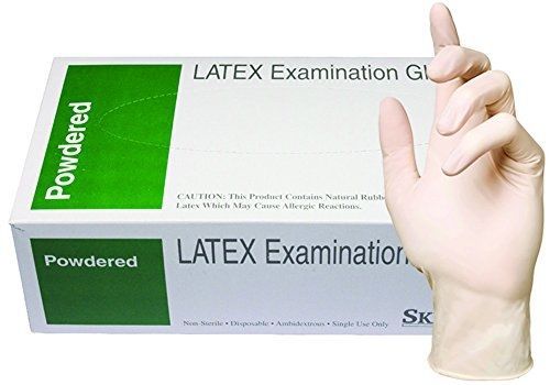 Skintx 80015-l-bx medical grade examination glove, 5.5 mil - 6 mil, lightly for sale