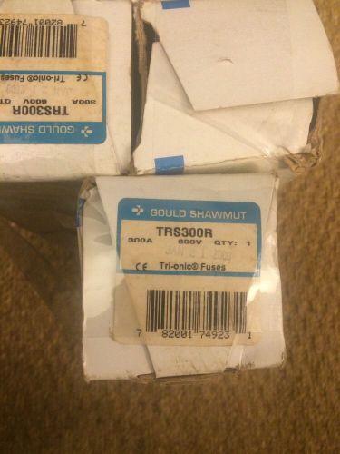 LOT OF 3) TRS300R Gould Shawmut Tri-onic Dual-Element Time-Delay RK5 Fuse 300A