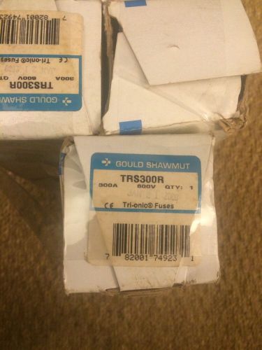 LOT OF 3) TRS300R Gould Shawmut Tri-onic Dual-Element Time-Delay RK5 Fuse 300A