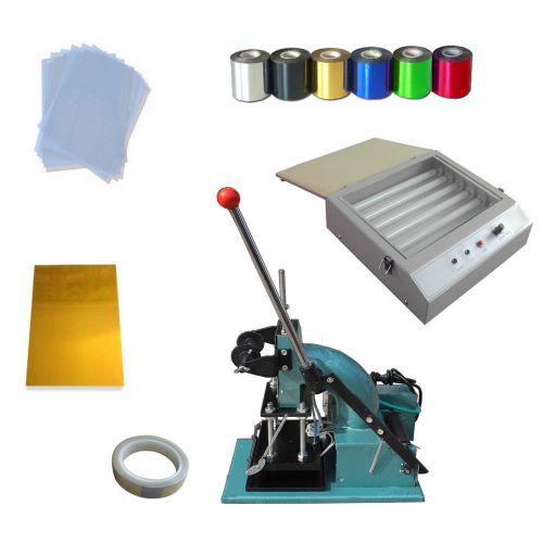 Hot Foil Stamping Machine Kit Embossing Foil Paper UV Exposure Unit Plate