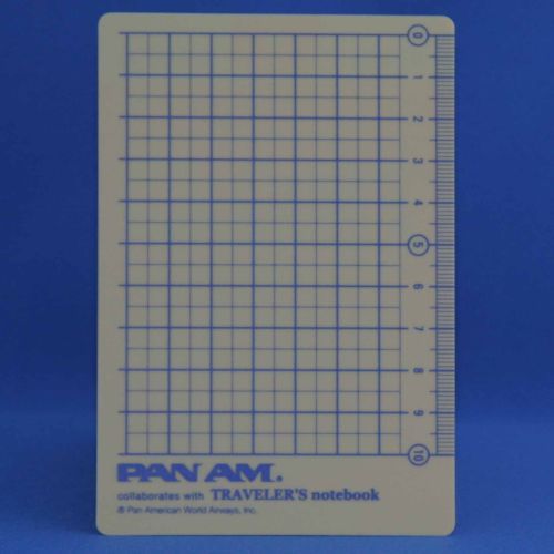 Midori Traveler’s Notebook, Plastic Sheet, 2016 only, with Pam Am, Passport size