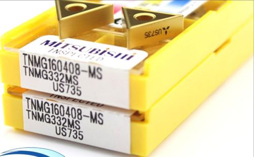 NEW in box MITSUBISHI TNMG160408-MS US735 TNMG332MS   Carbide Inserts 10PCS/Box