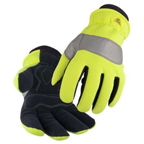 Revco Black Stallion 15HV Hi-Vis Spandex/Syn.Leather Insulated Gloves, Medium